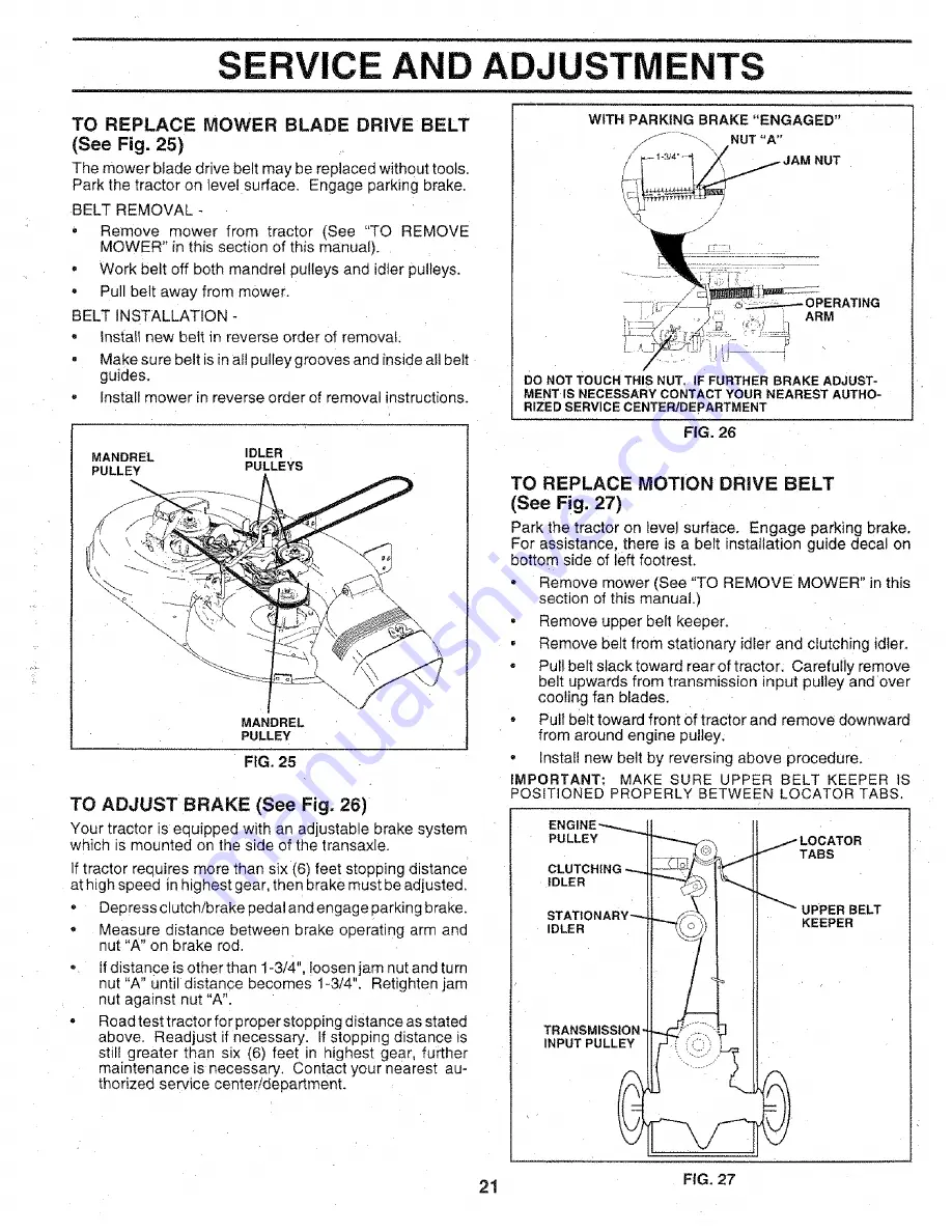 Craftsman 917.256571 Owner'S Manual Download Page 21