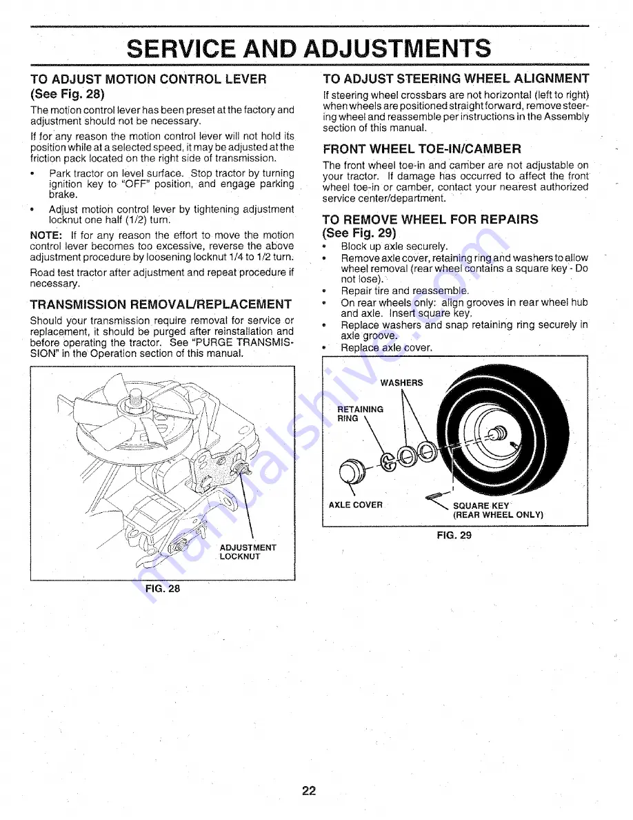 Craftsman 917.256571 Owner'S Manual Download Page 22