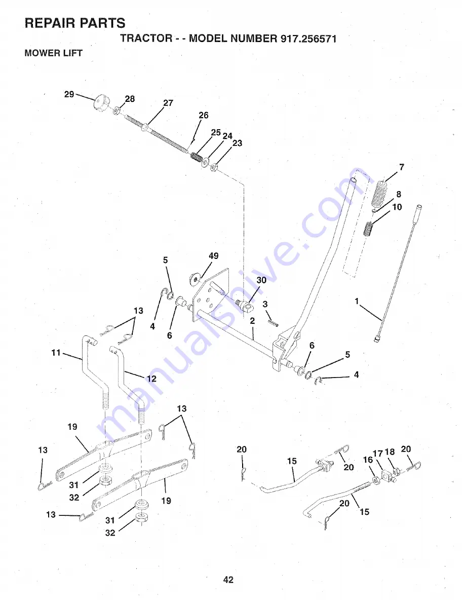 Craftsman 917.256571 Owner'S Manual Download Page 42