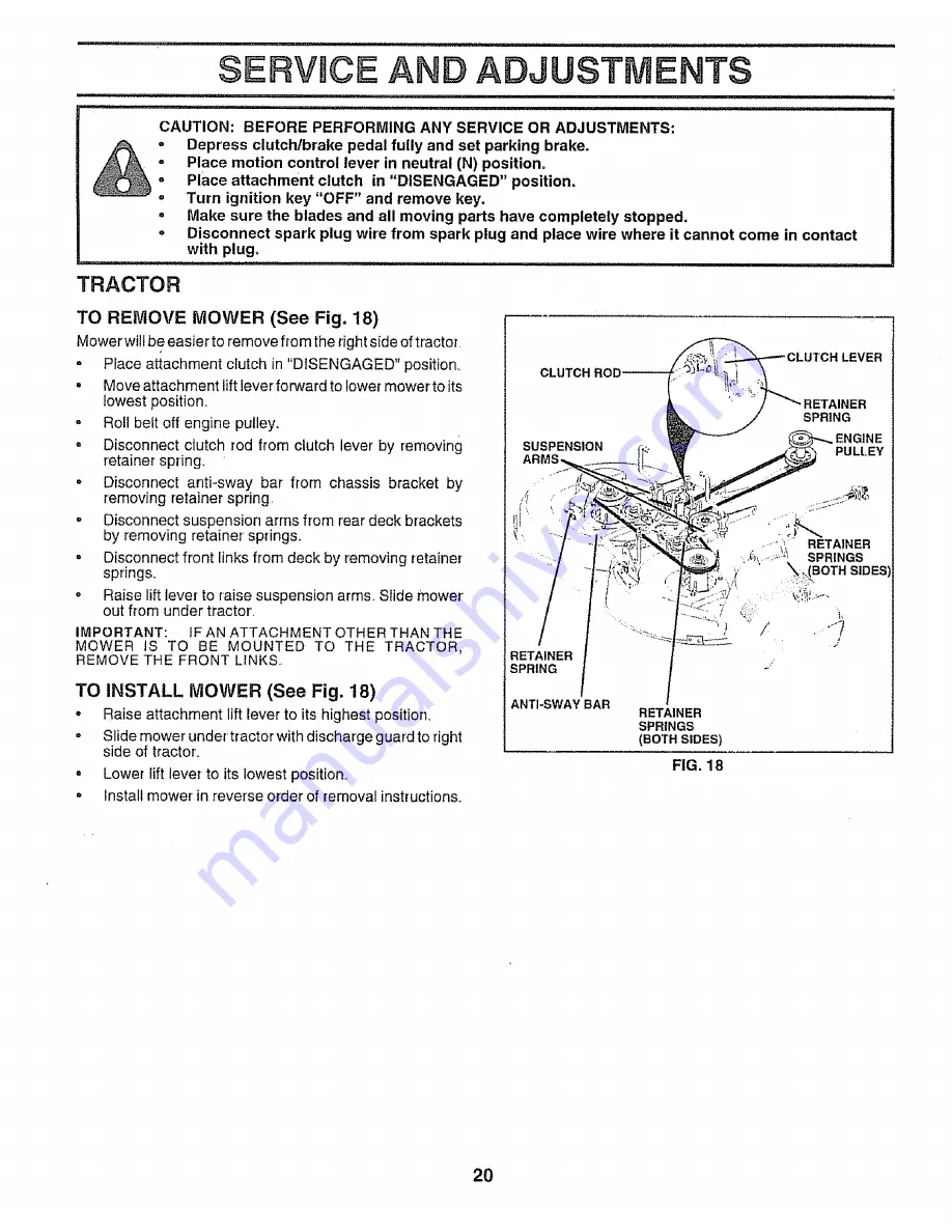 Craftsman 917.256591 Owner'S Manual Download Page 20