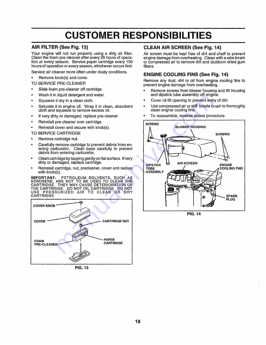 Craftsman 917.256812 Owner'S Manual Download Page 18