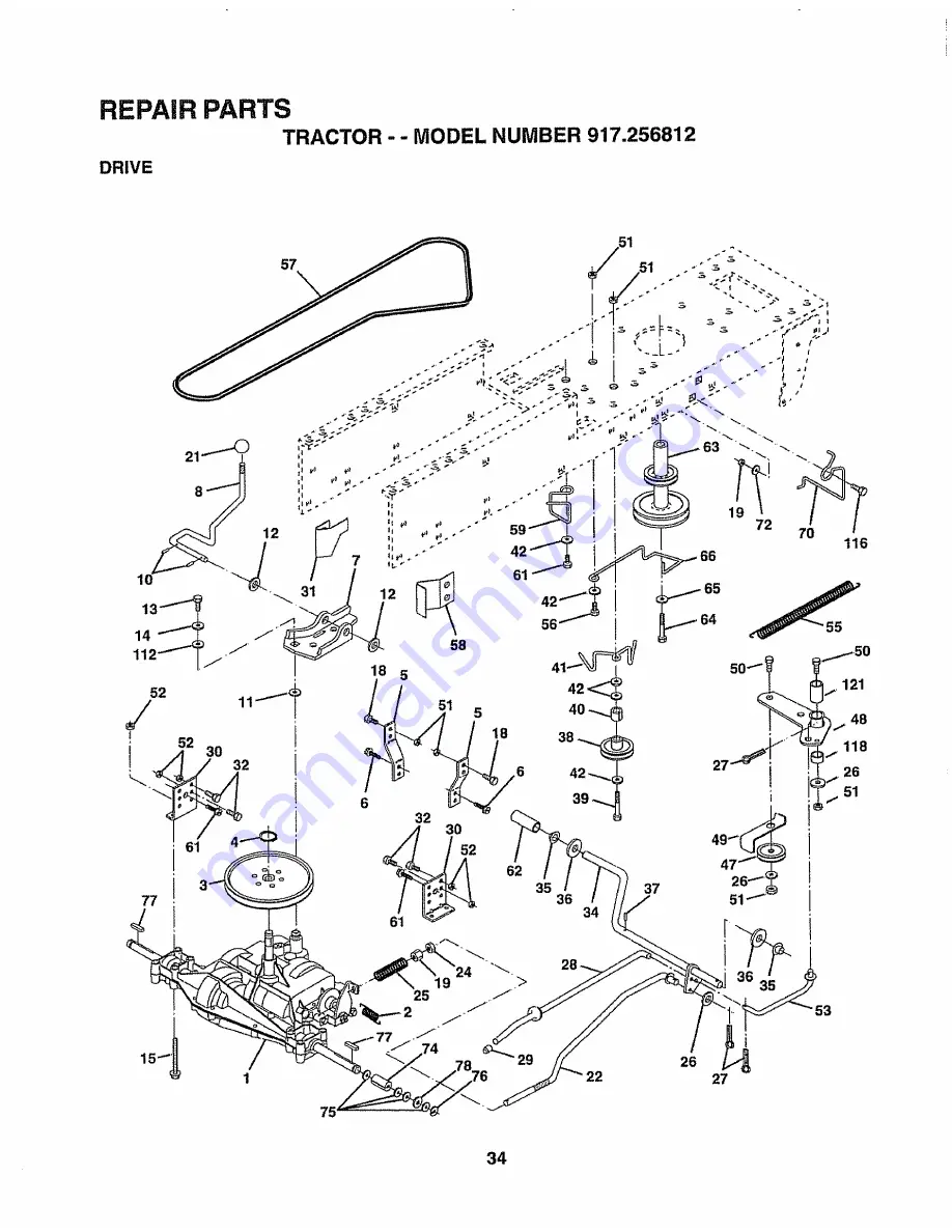 Craftsman 917.256812 Owner'S Manual Download Page 34