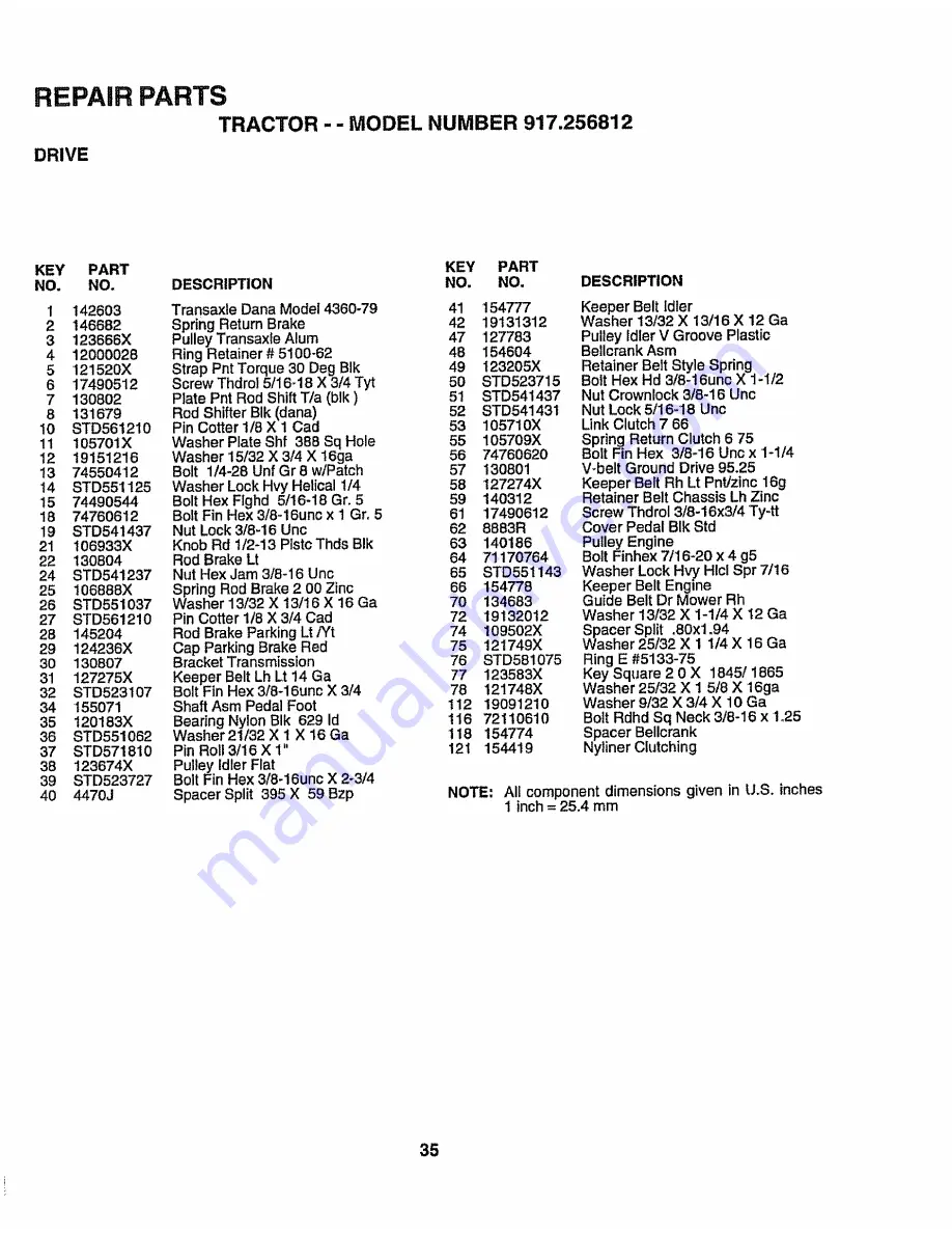 Craftsman 917.256812 Owner'S Manual Download Page 35