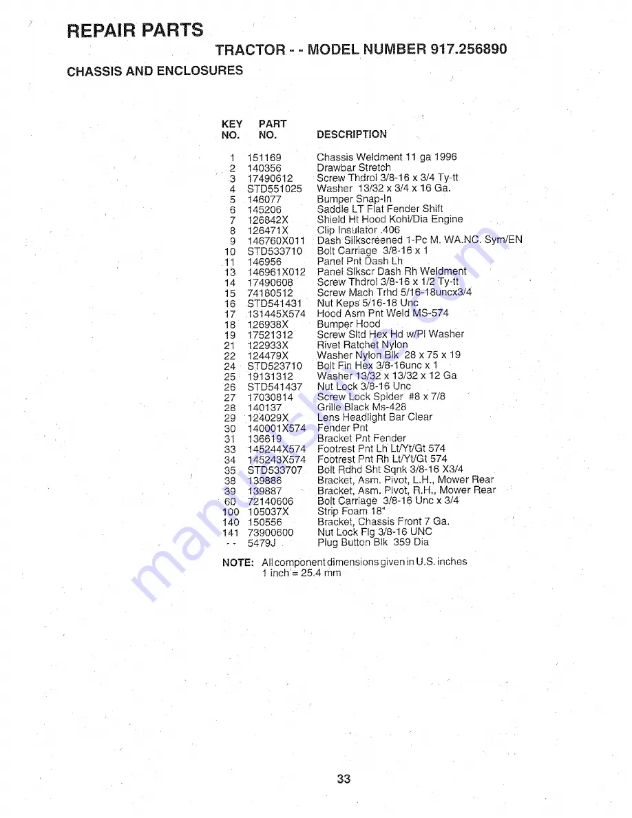 Craftsman 917.256890 Owner'S Manual Download Page 33