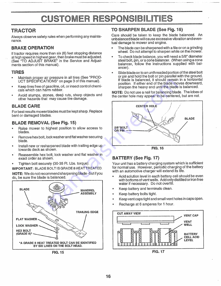 Craftsman 917.25693 Owner'S Manual Download Page 16