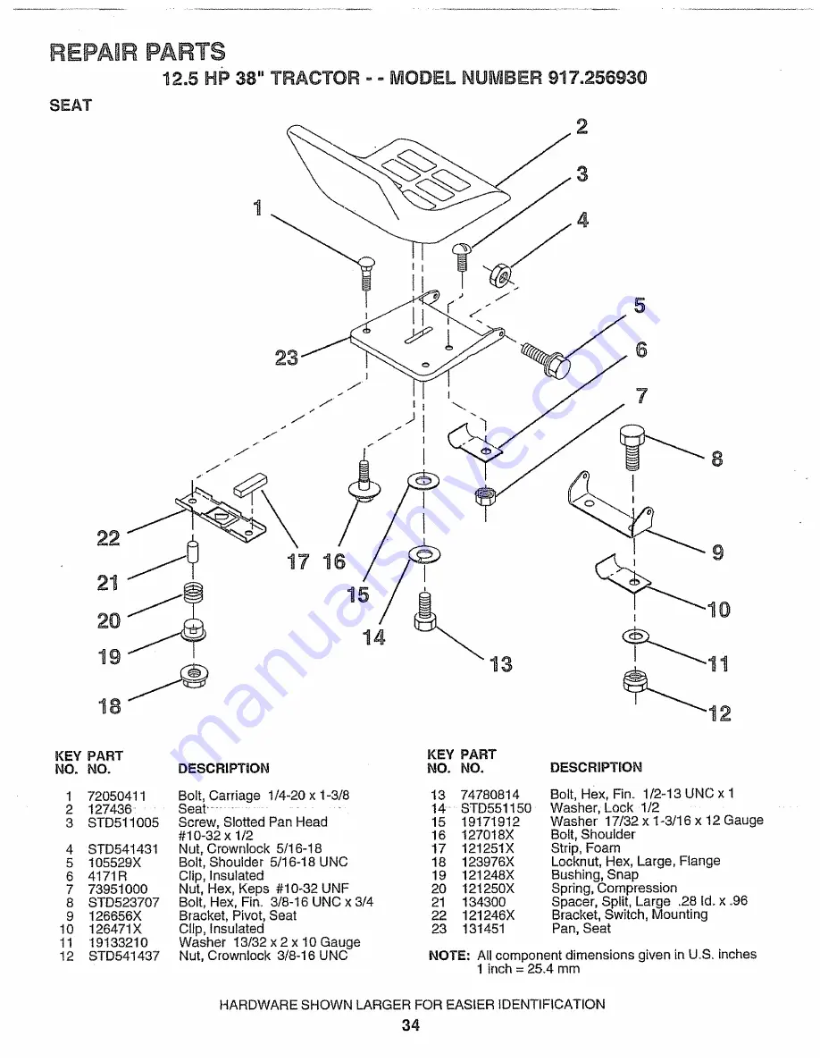 Craftsman 917.25693 Owner'S Manual Download Page 34