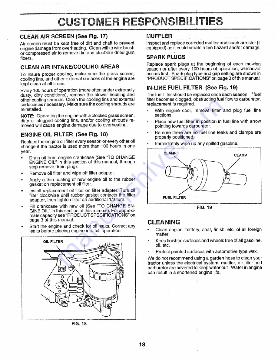 Craftsman 917.257552 Owner'S Manual Download Page 18