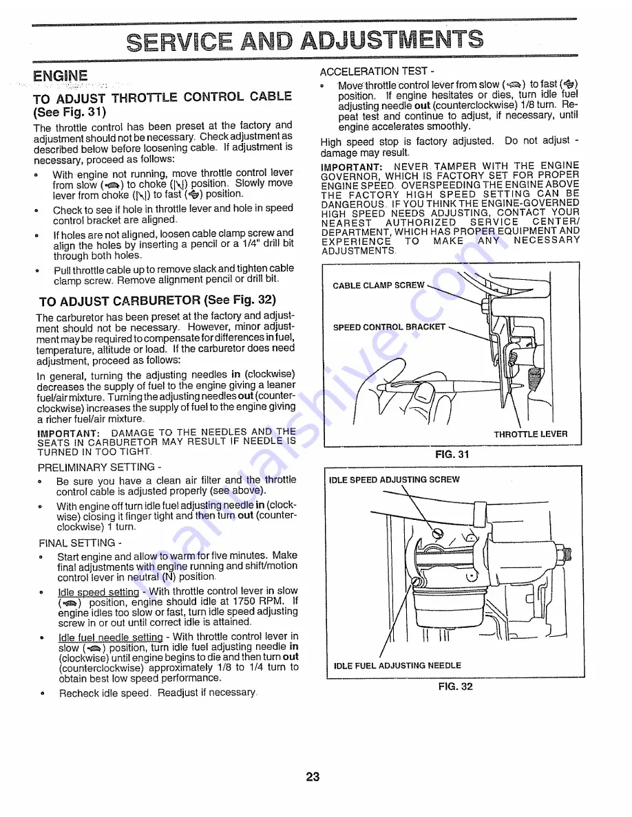 Craftsman 917.257552 Owner'S Manual Download Page 23