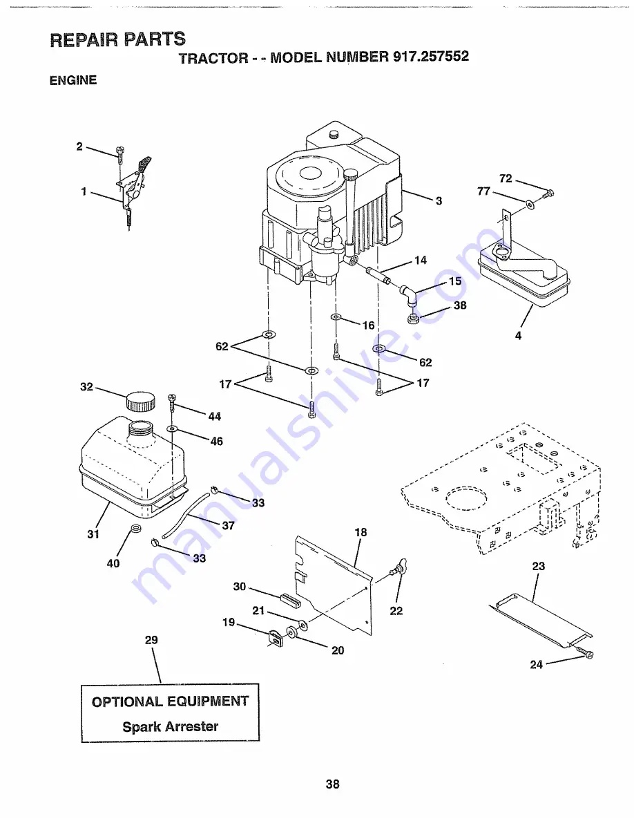 Craftsman 917.257552 Owner'S Manual Download Page 38