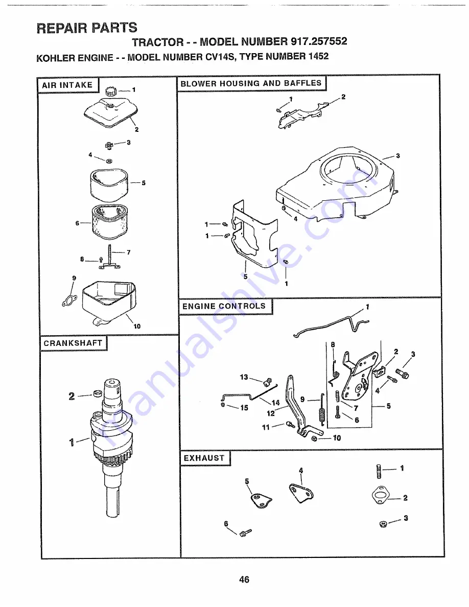 Craftsman 917.257552 Owner'S Manual Download Page 46