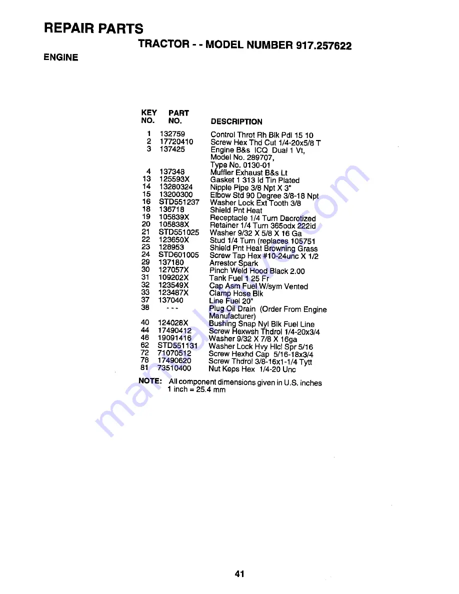 Craftsman 917.257622 Owner'S Manual Download Page 15