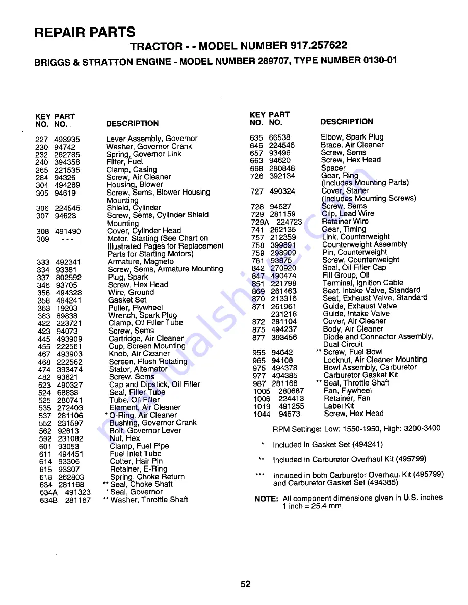 Craftsman 917.257622 Owner'S Manual Download Page 26