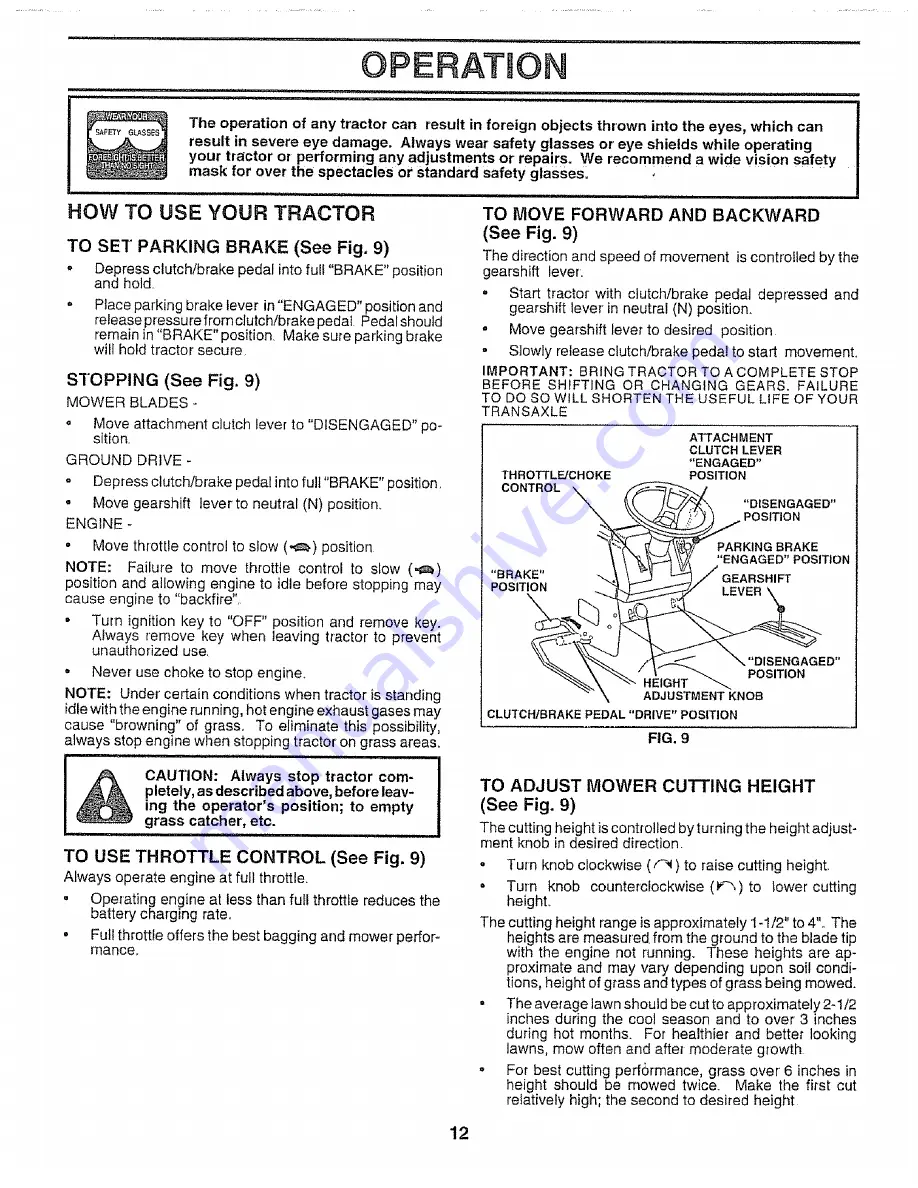 Craftsman 917.257651 Owner'S Manual Download Page 12