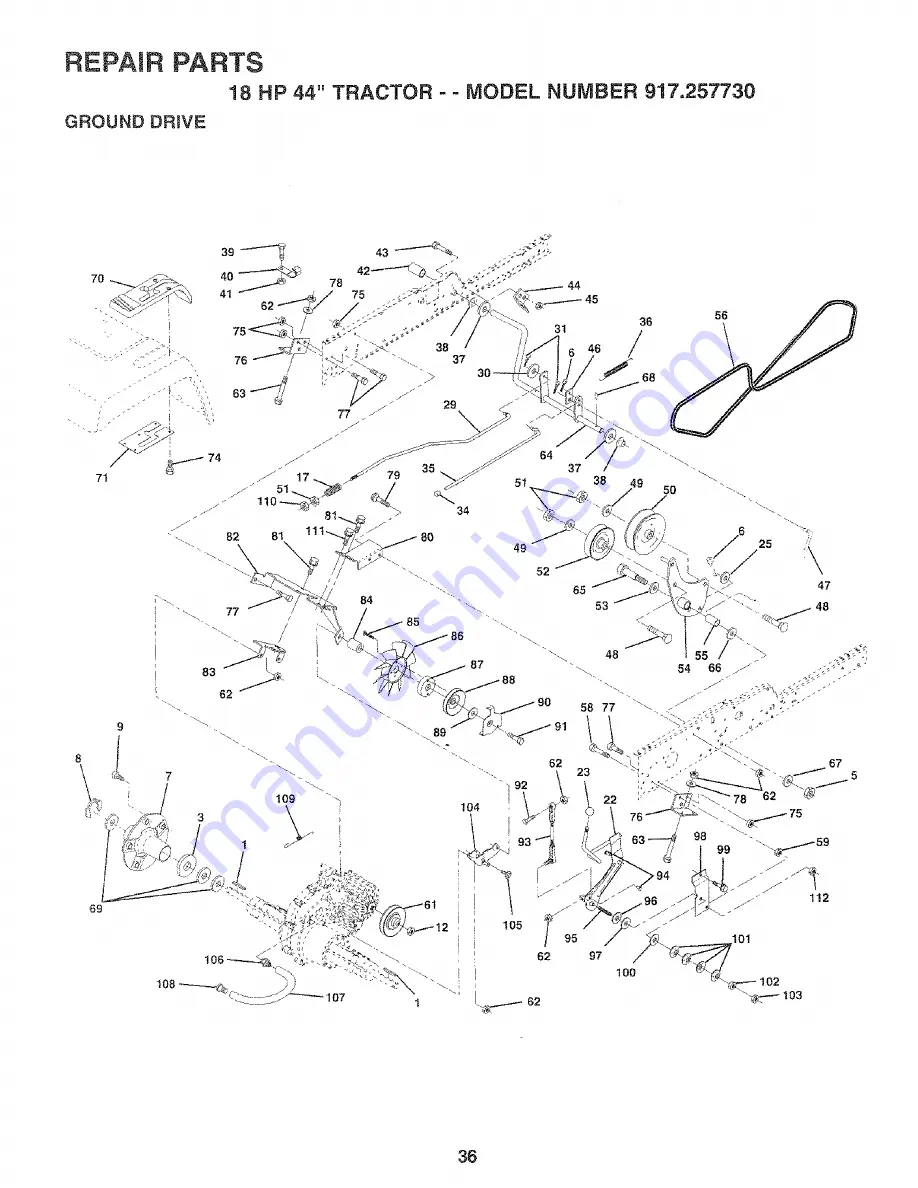 Craftsman 917.257730 Owner'S Manual Download Page 36