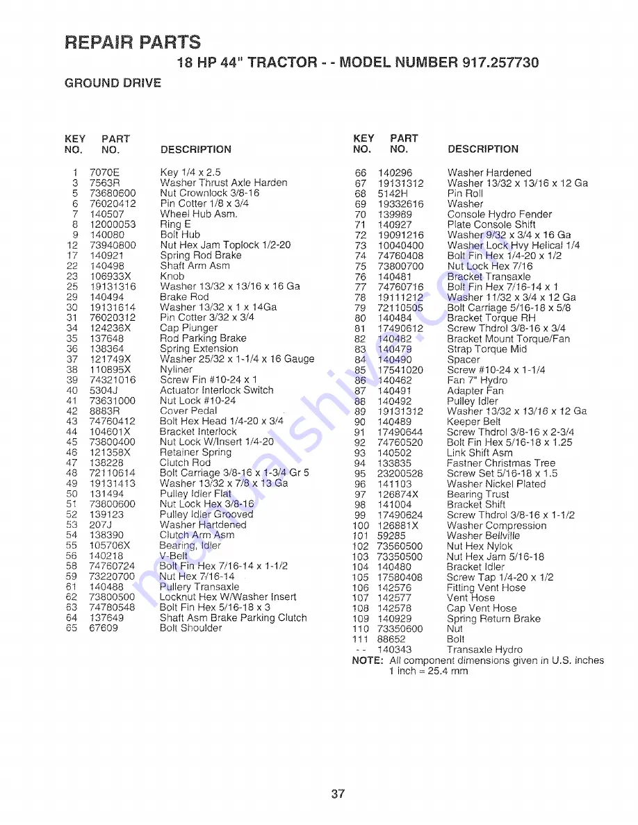 Craftsman 917.257730 Owner'S Manual Download Page 37