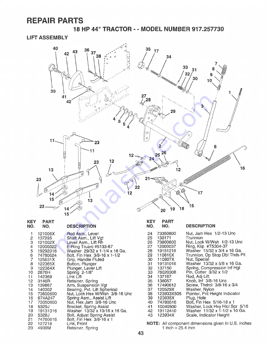 Craftsman 917.257730 Owner'S Manual Download Page 43