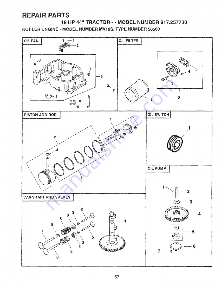 Craftsman 917.257730 Скачать руководство пользователя страница 57