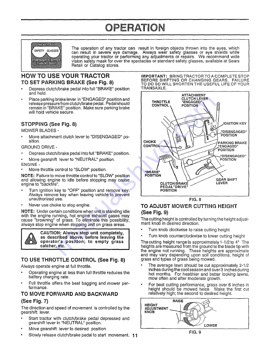 Craftsman 917.258492 Owner'S Manual Download Page 11