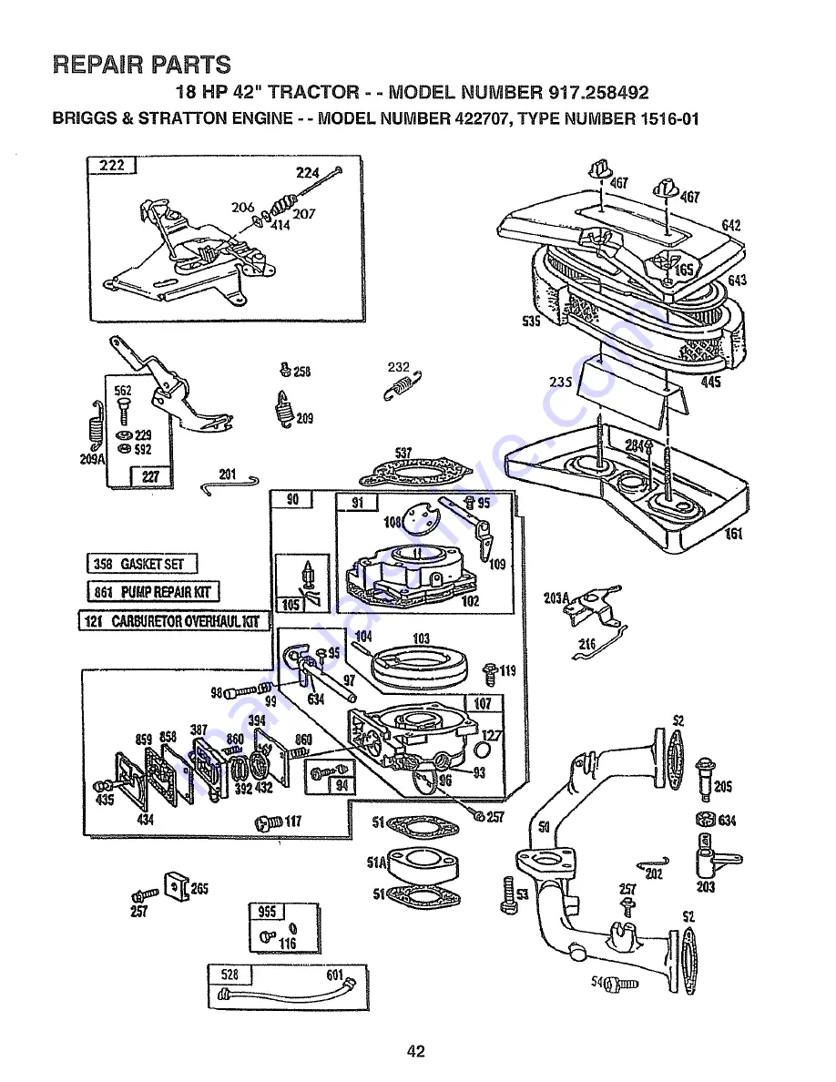 Craftsman 917.258492 Owner'S Manual Download Page 42