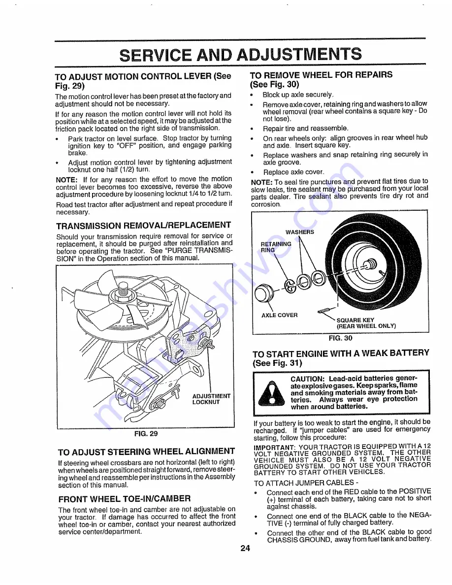 Craftsman 917.258532 Owner'S Manual Download Page 24