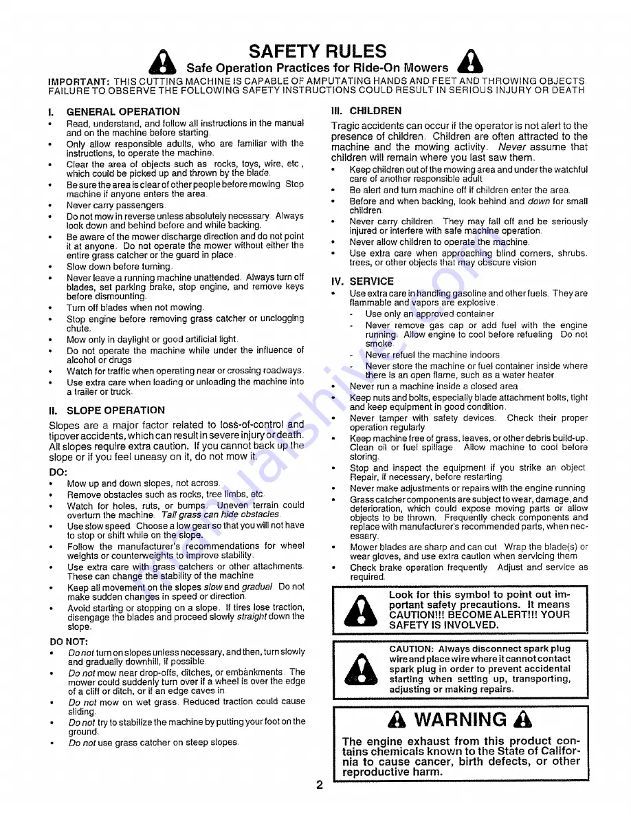 Craftsman 917.258542 Owner'S Manual Download Page 2