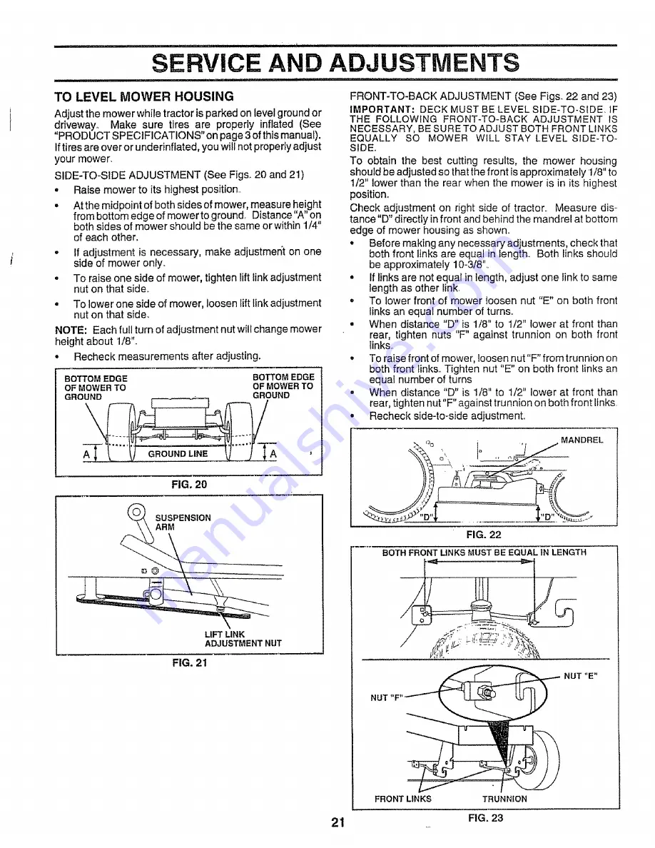 Craftsman 917.258542 Owner'S Manual Download Page 21