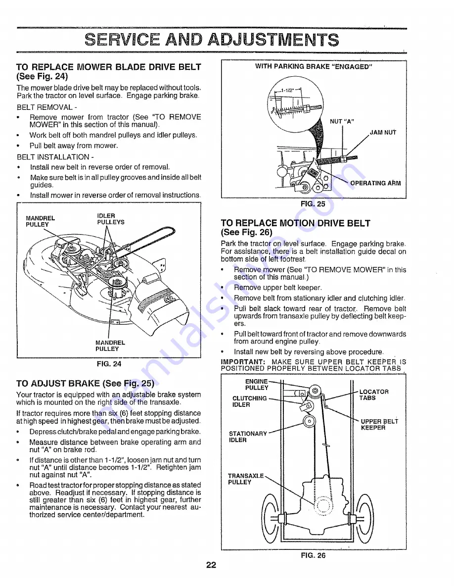 Craftsman 917.258542 Owner'S Manual Download Page 22