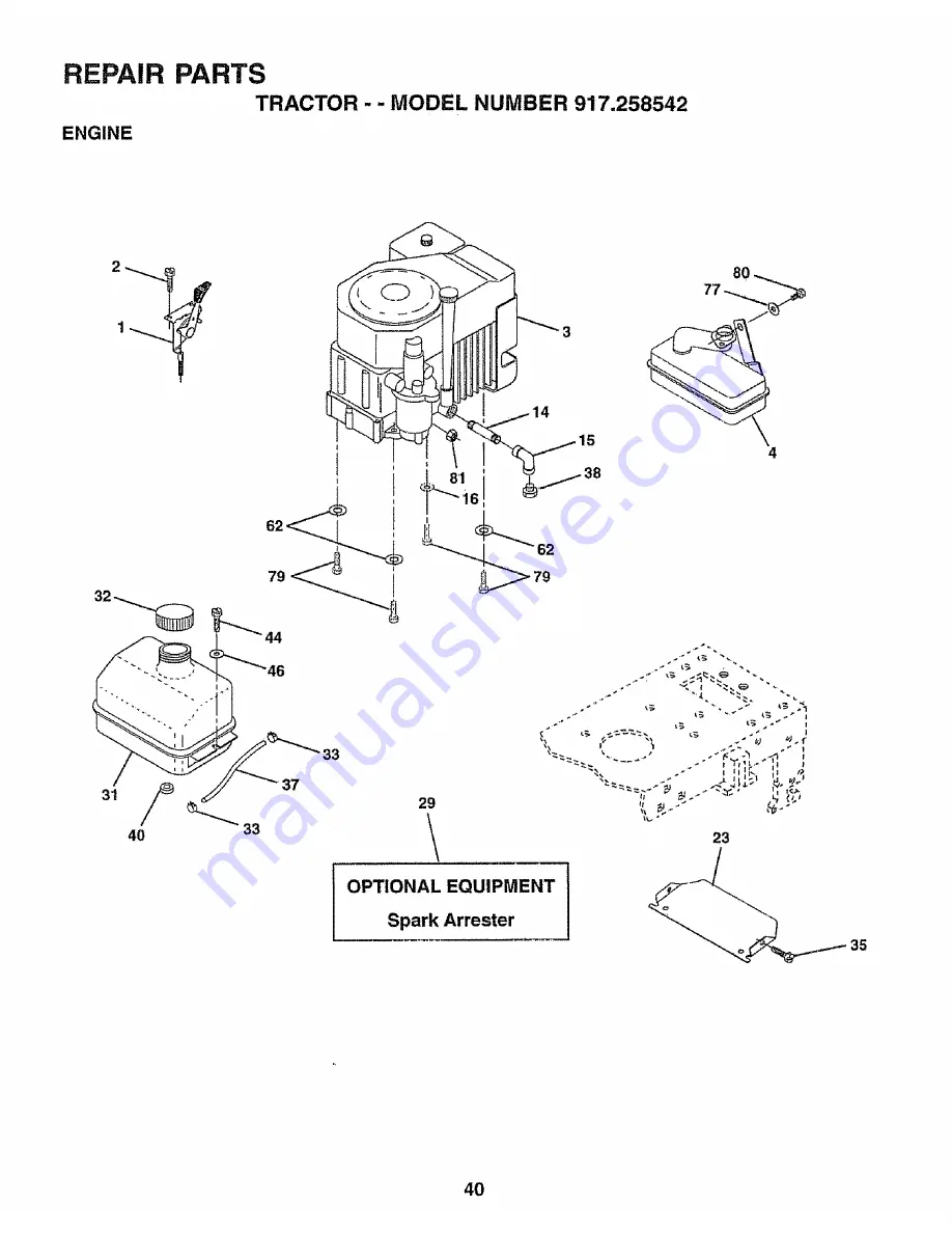 Craftsman 917.258542 Owner'S Manual Download Page 40