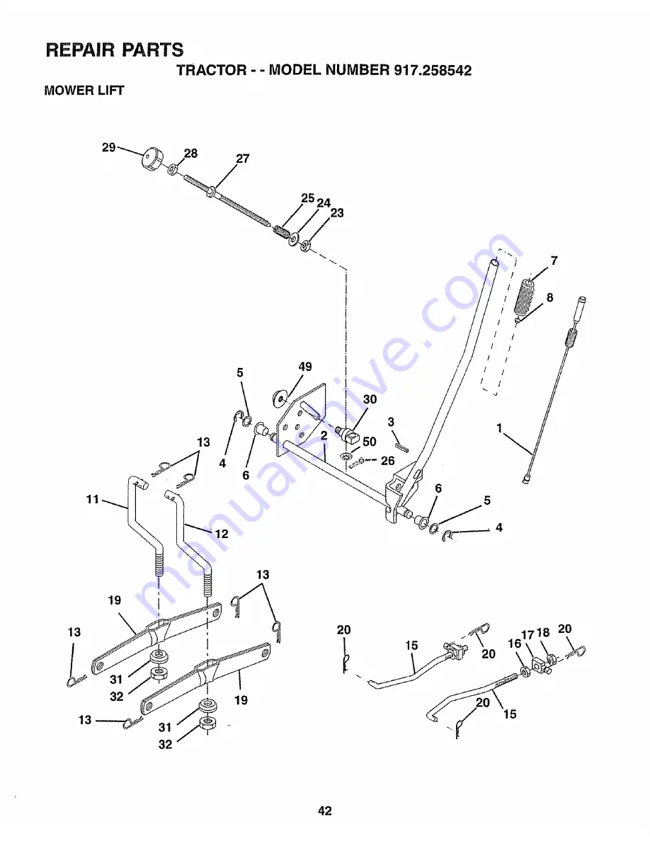 Craftsman 917.258542 Owner'S Manual Download Page 42