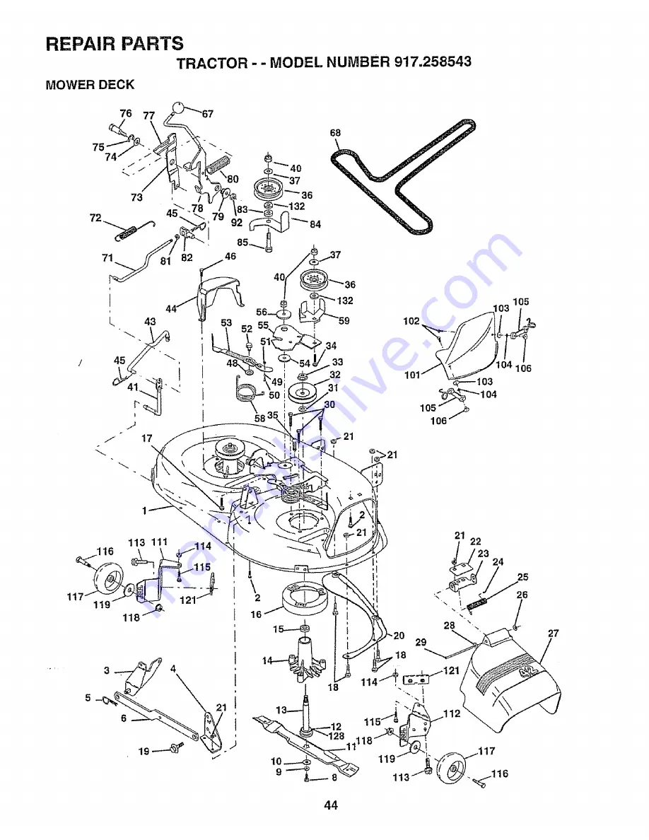 Craftsman 917.258543 Скачать руководство пользователя страница 44