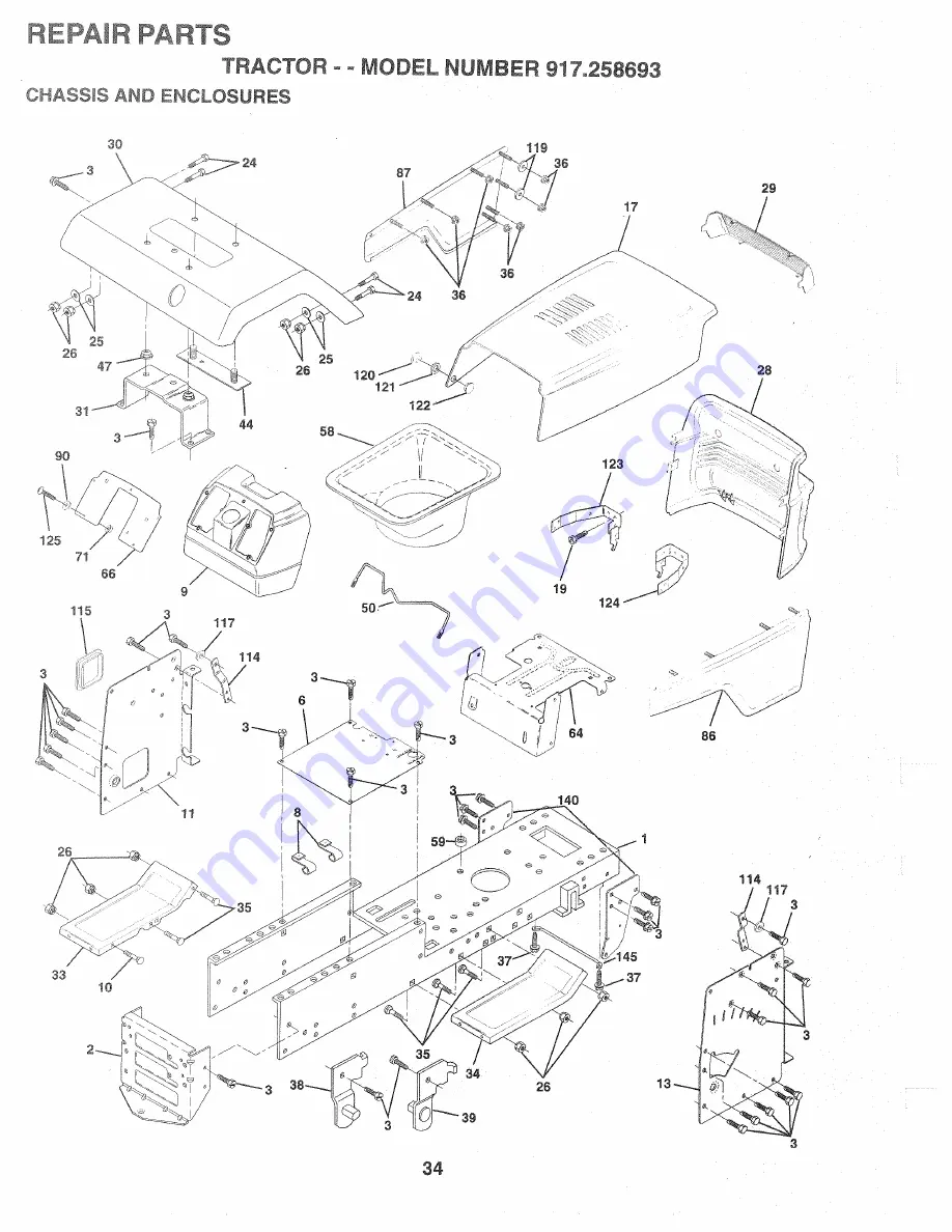 Craftsman 917.258693 Owner'S Manual Download Page 34