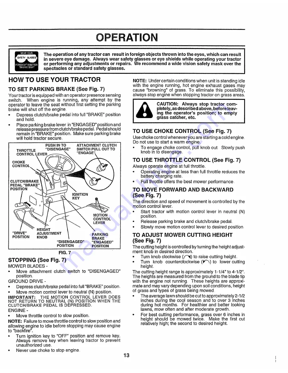 Craftsman 917.258911 Owner'S Manual Download Page 13