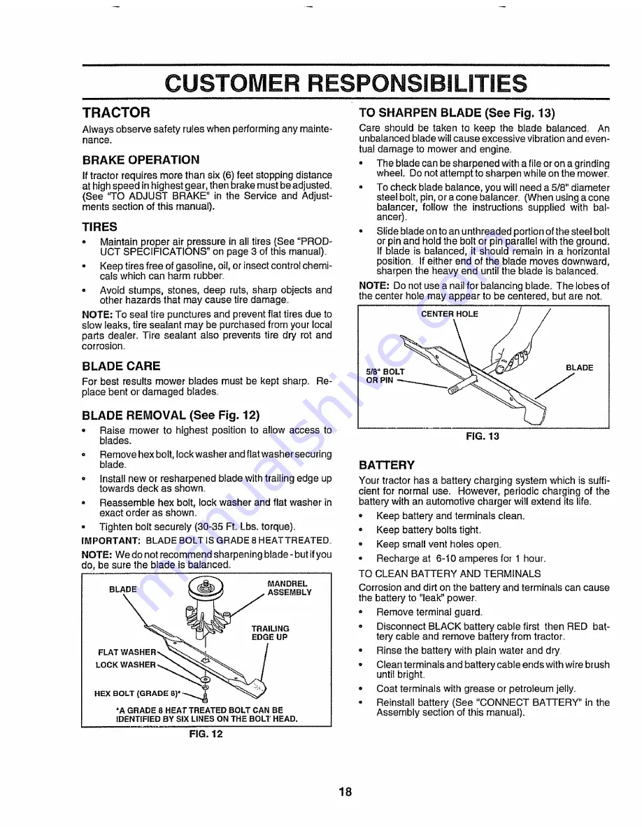 Craftsman 917.258911 Owner'S Manual Download Page 18