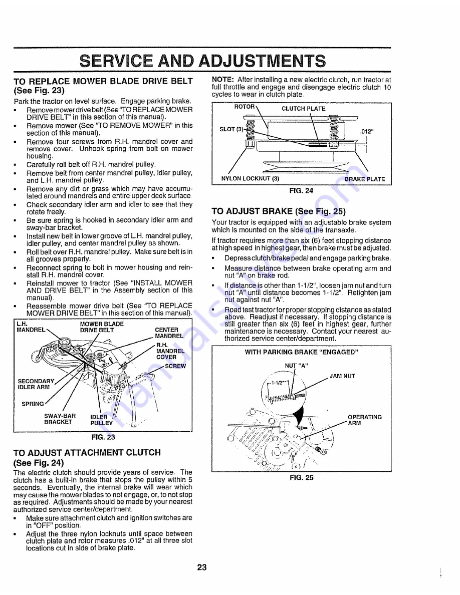 Craftsman 917.258911 Owner'S Manual Download Page 23