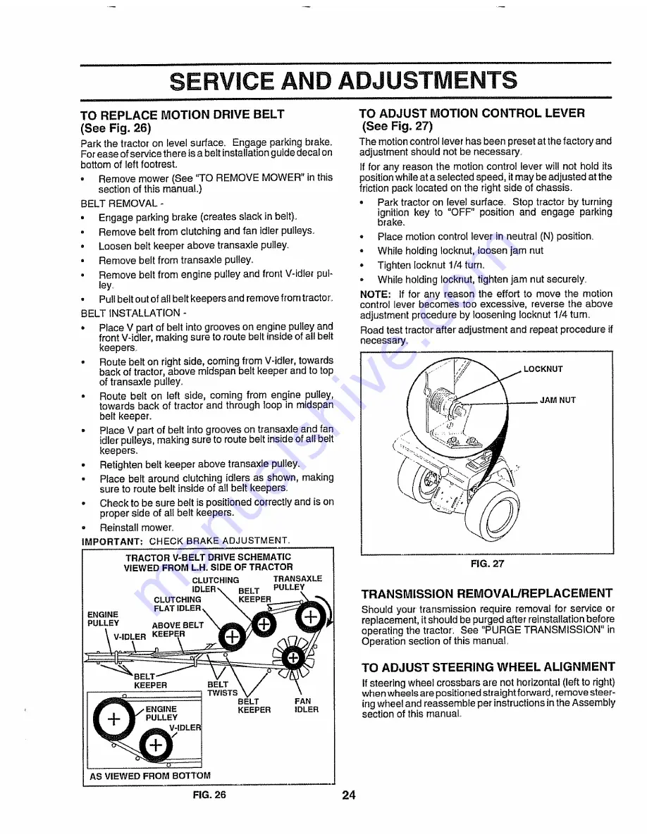 Craftsman 917.258911 Owner'S Manual Download Page 24