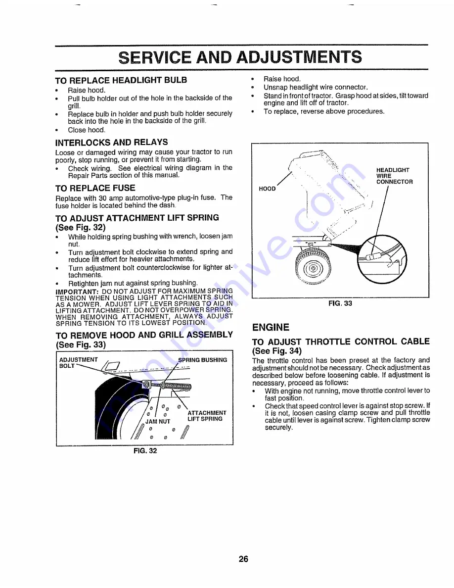 Craftsman 917.258911 Owner'S Manual Download Page 26