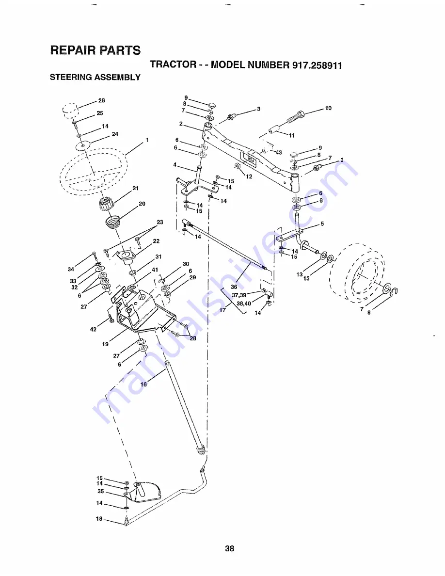 Craftsman 917.258911 Owner'S Manual Download Page 38