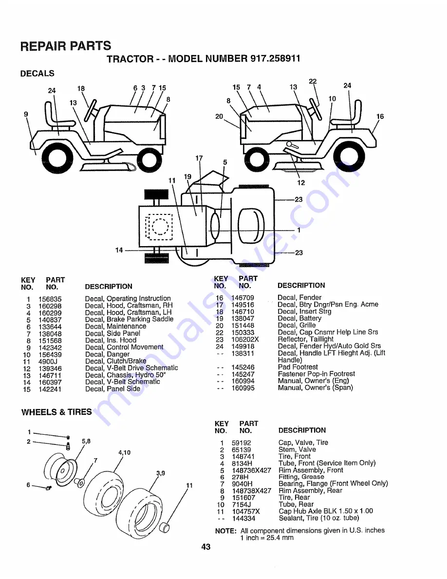 Craftsman 917.258911 Скачать руководство пользователя страница 43