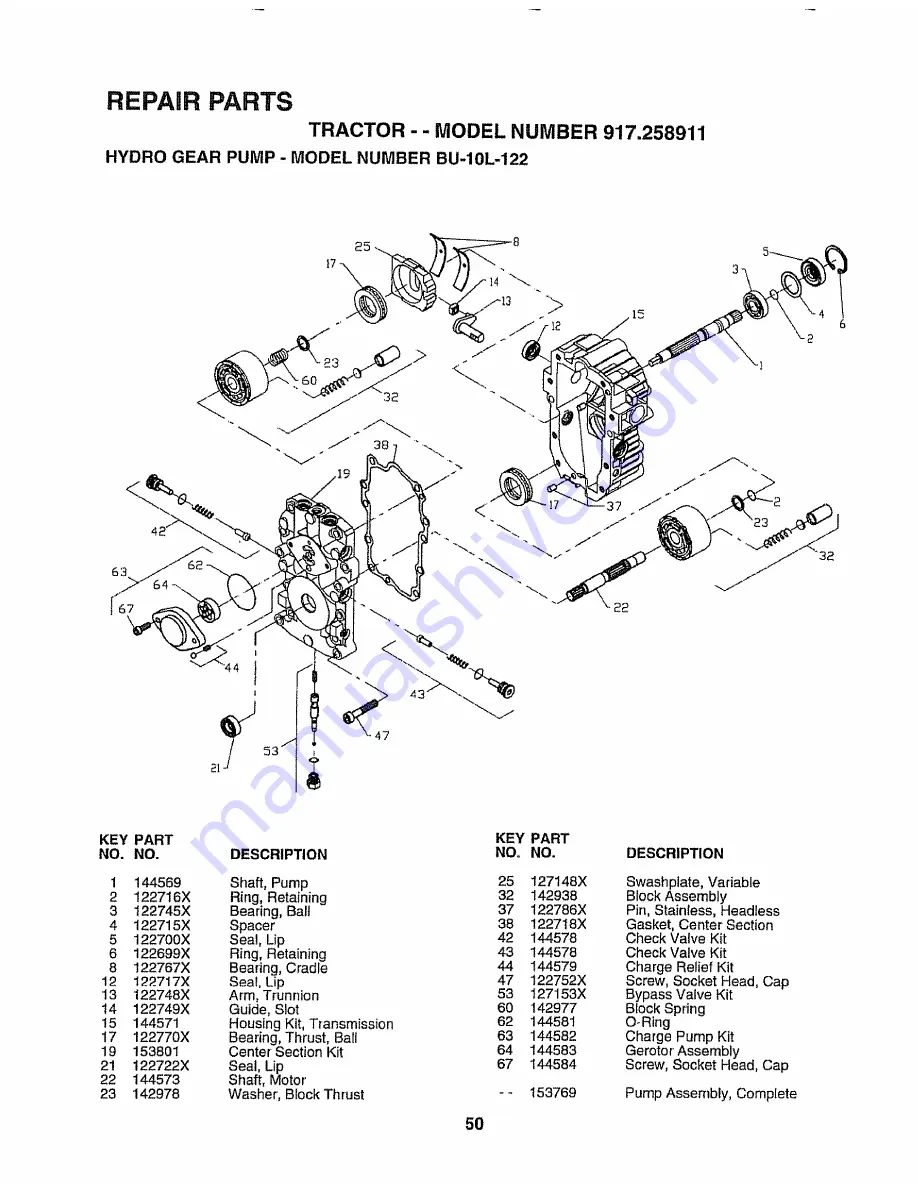 Craftsman 917.258911 Owner'S Manual Download Page 50