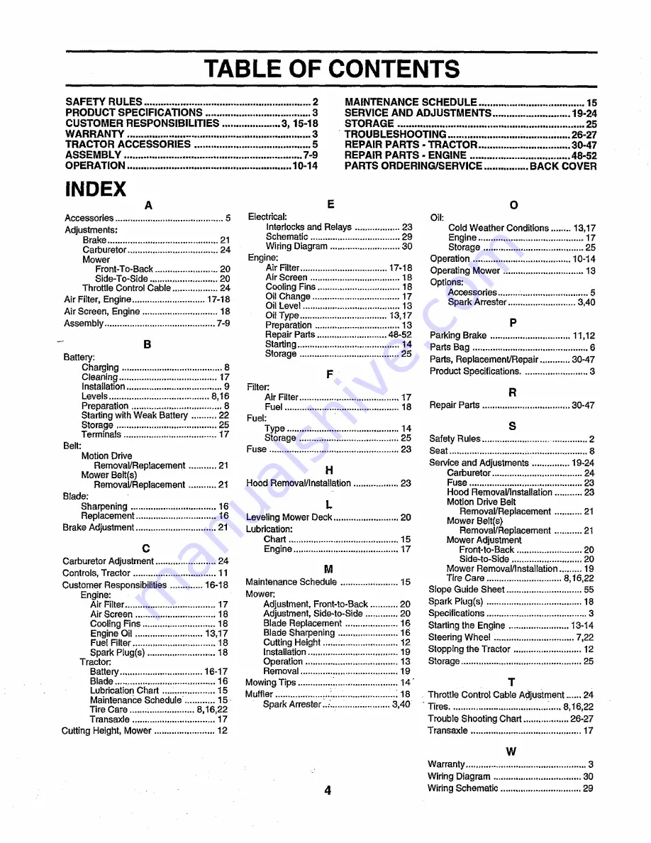 Craftsman 917.259290 Owner'S Manual Download Page 4