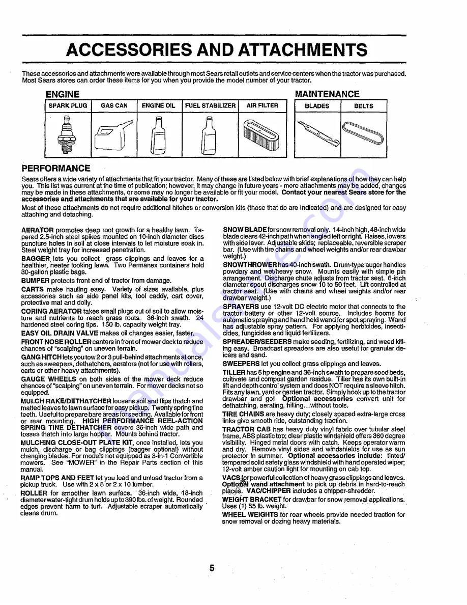 Craftsman 917.259290 Owner'S Manual Download Page 5