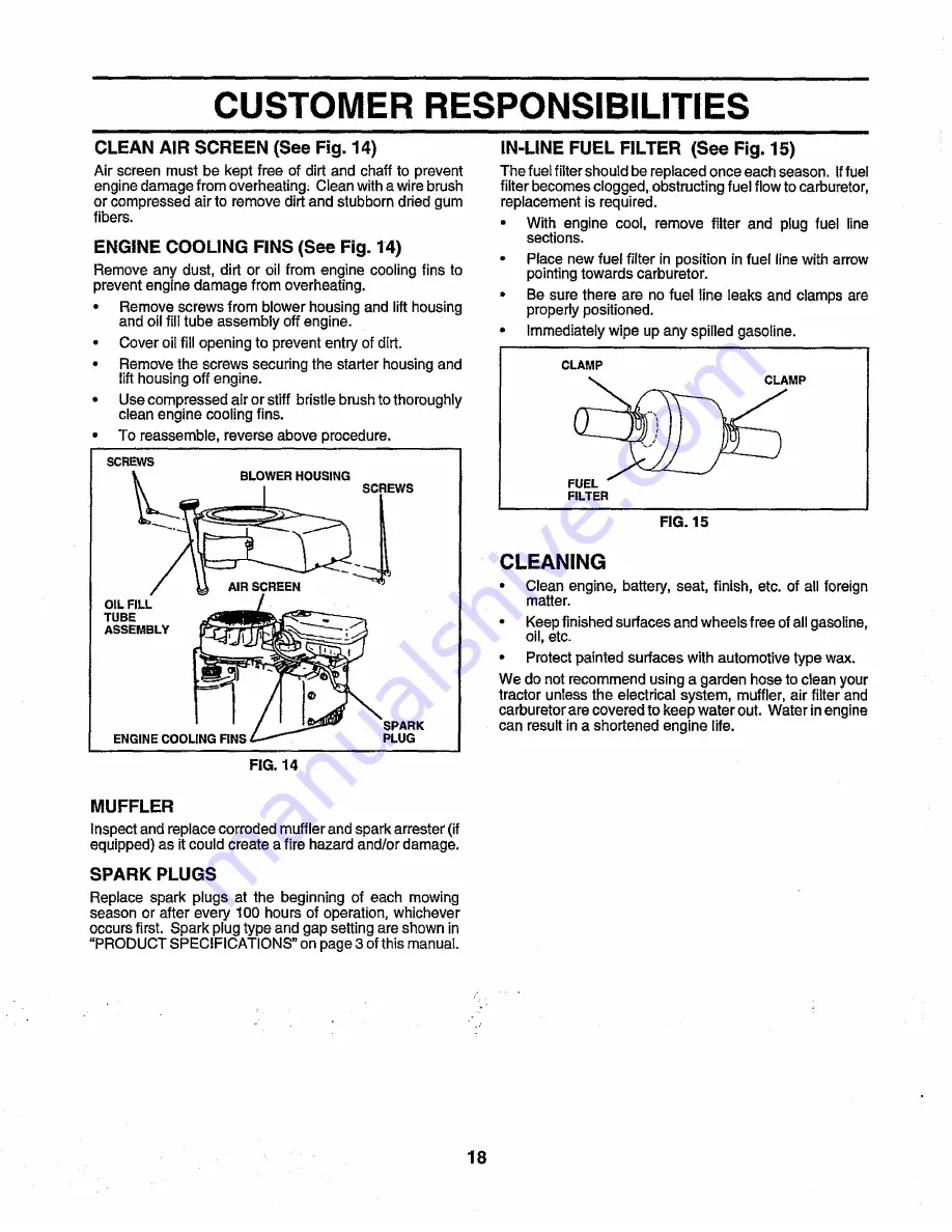 Craftsman 917.259290 Owner'S Manual Download Page 18