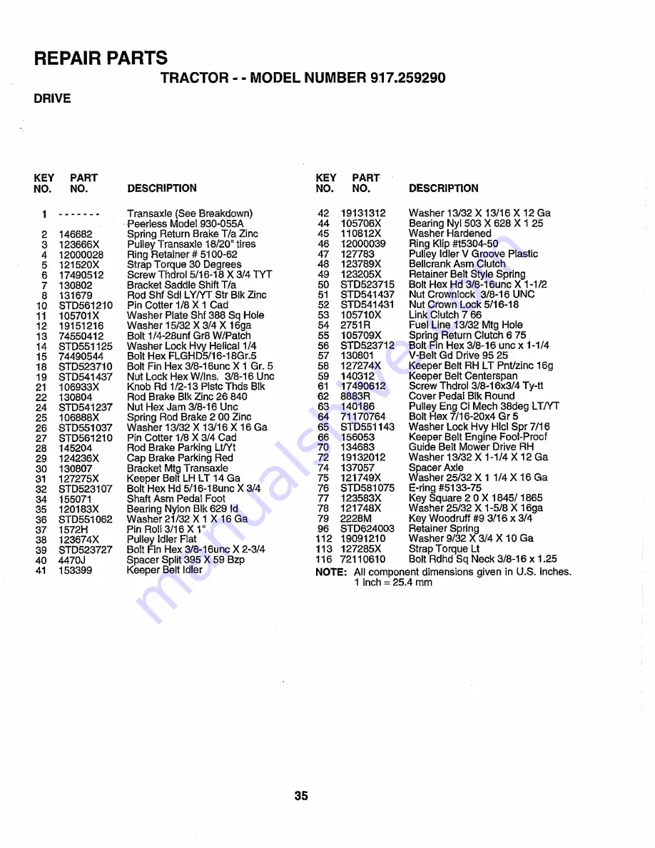 Craftsman 917.259290 Owner'S Manual Download Page 35