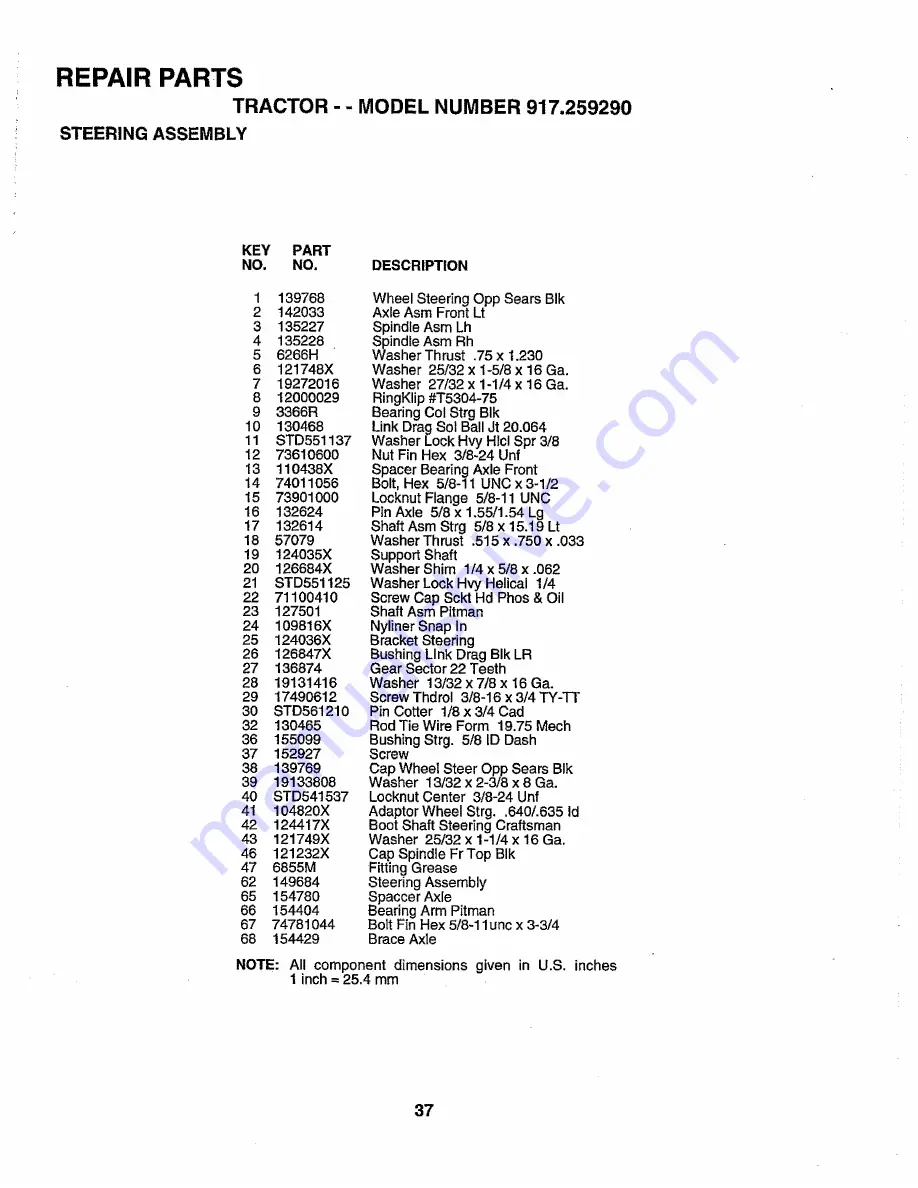 Craftsman 917.259290 Owner'S Manual Download Page 37