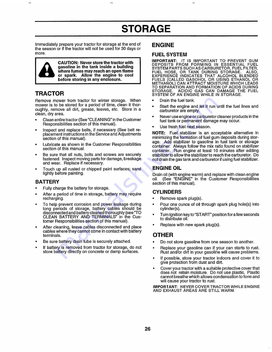 Craftsman 917.259547 Owner'S Manual Download Page 26