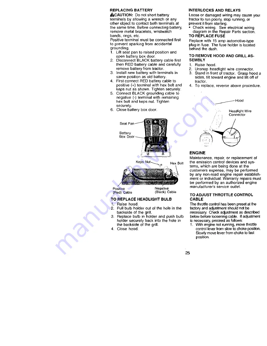 Craftsman 917.259870 Owner'S Manual Download Page 25