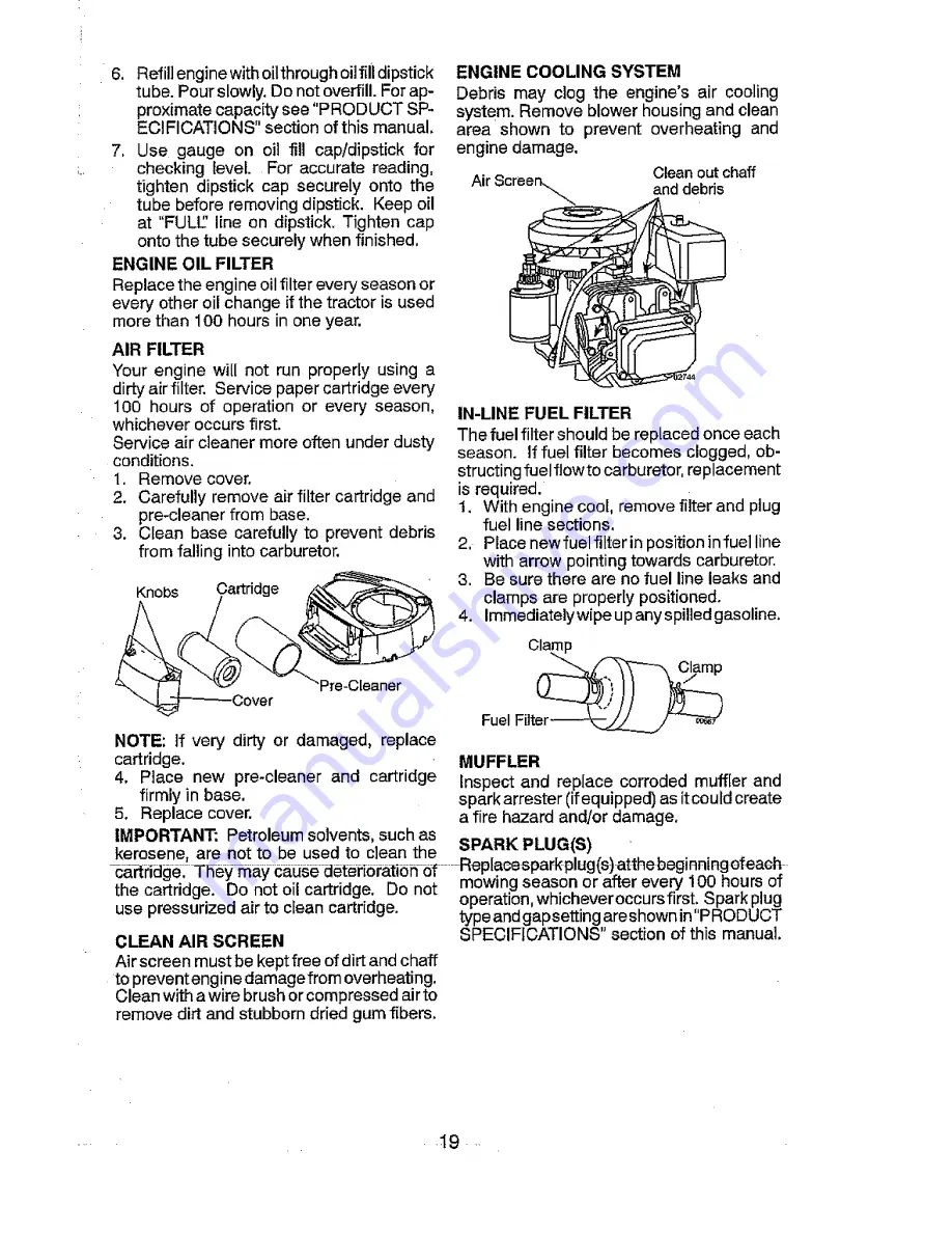 Craftsman 917.26651 Скачать руководство пользователя страница 19