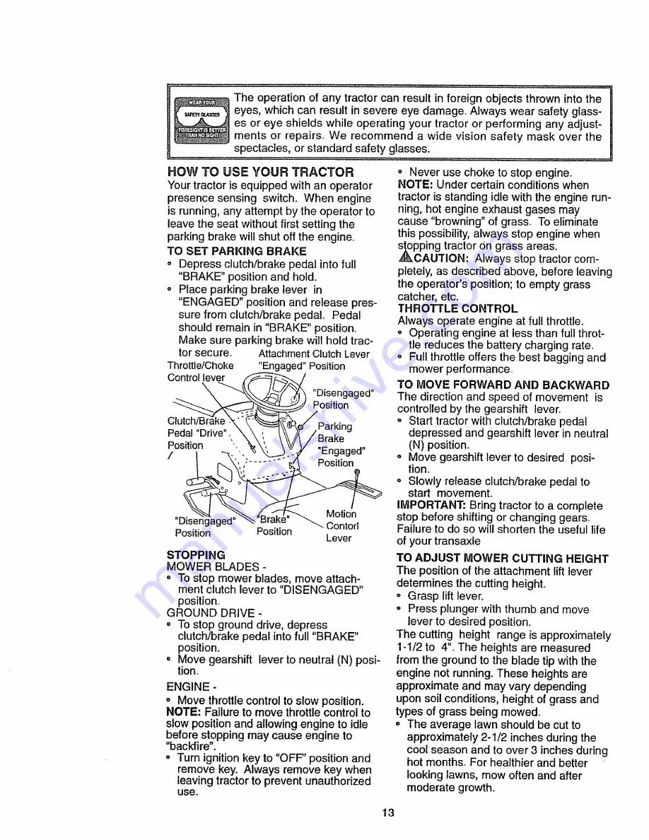 Craftsman 917.270($30 Owner'S Manual Download Page 13