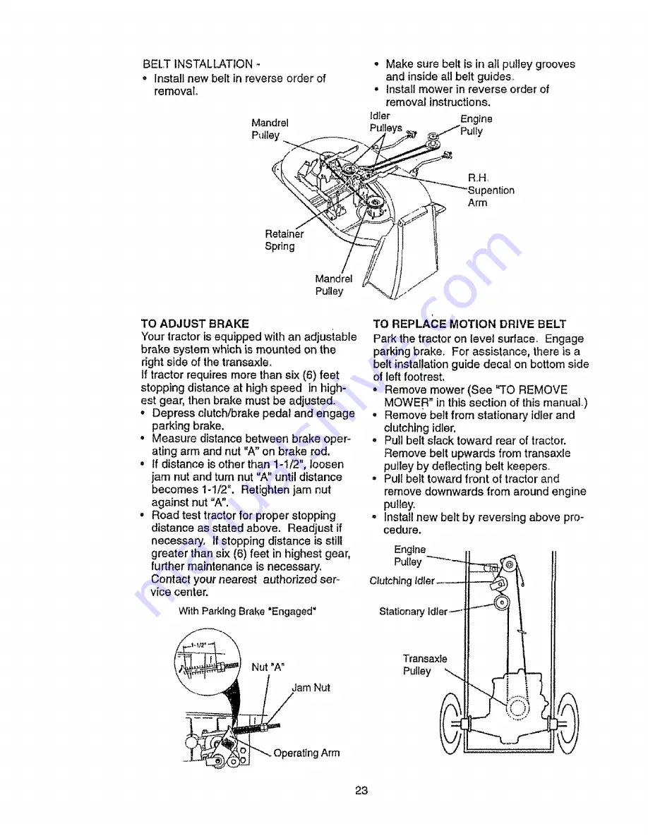 Craftsman 917.270312 Owner'S Manual Download Page 23