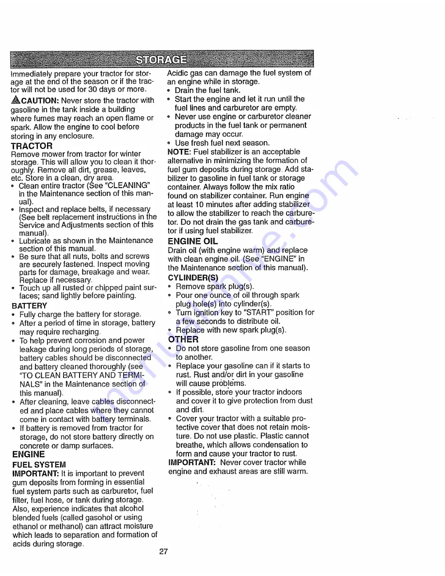 Craftsman 917.270412 Owner'S Manual Download Page 27